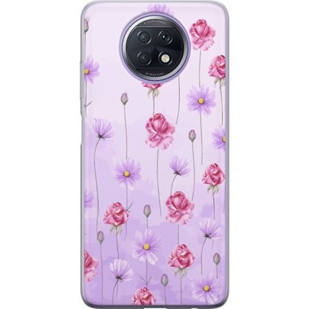 Kompatibelt Mobildeksel til Xiaomi Redmi Note 9T Petal Reverie Lilac Mist