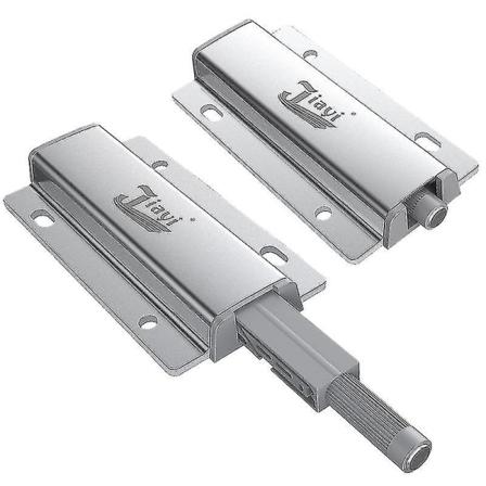 Sterk skapdørmmagnet 28 kg 2 stk. Magnetiske møbellåser Kraftig dørmagnet Rustfritt stål Heavy Duty Skap Skapmagnet