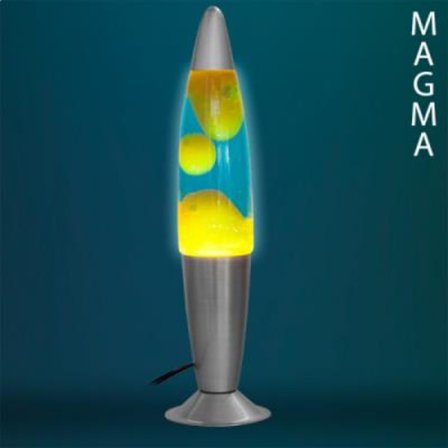 Lava Magma raketlampe blå