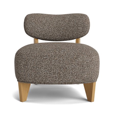 Beam Sessel Corbett Greige Modern Meliert Komfortable Polsterung Skandinavisches Design 72cm Breite Bequemer Loungesessel für Ihr Wohnzimmer
