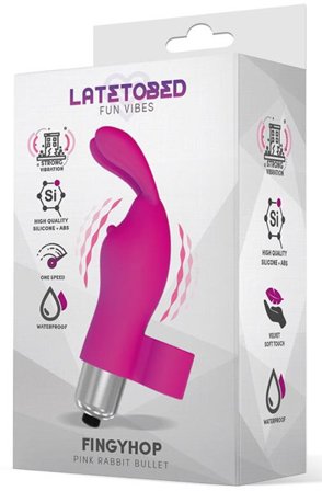 Kjøp Fingyhop Pink Rabbit Bullet - Fingervibrator | God pris