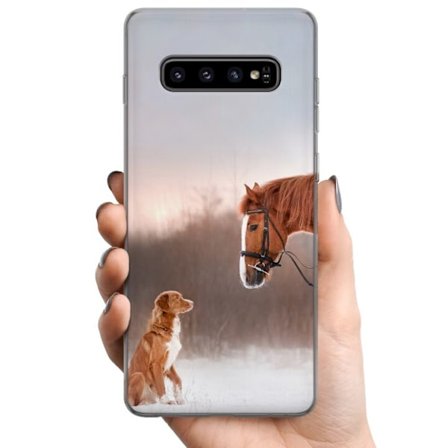 Kompatibel Mobilcover til Samsung Samsung Galaxy S10 Hest & Hund