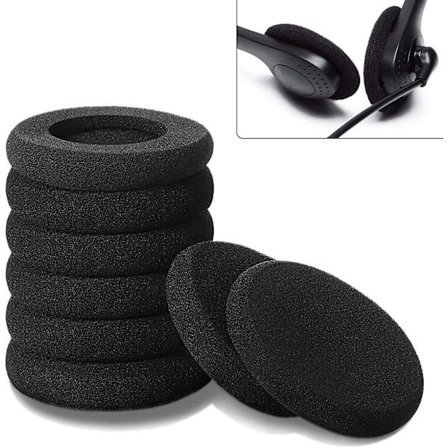 10 Styk Høretelefonpuder Skum Pad Udskiftning Ørepude Betræk