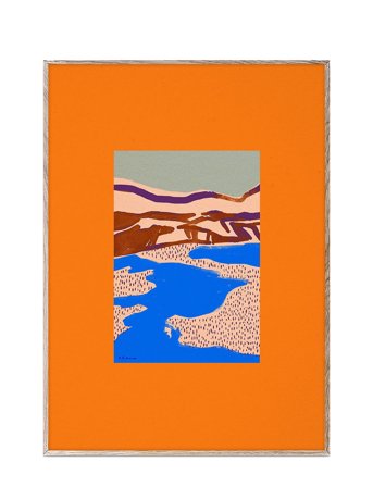 Orange Landscape - 50X70 Home Decoration Posters Paper Collective