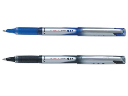 Pilot Bläckkulpenna, V-Ball 07 Grip, tunn spets på 0,7 mm, svart - Lyreco - Kontorsmaterial - Pennor - Bläckkulpennor