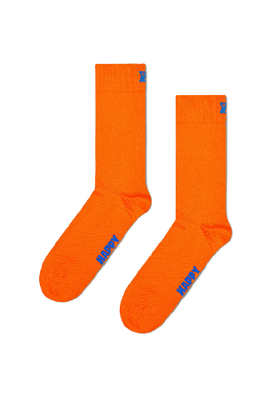 Happy Socks Solid Sock Strumpor Unisex Orange 41-46