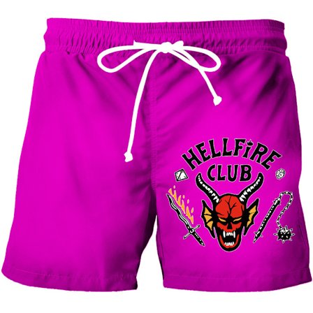 Stranger Things Casual Shorts | Letvægts Sommer Shorts med Grafik *DK-041661*M