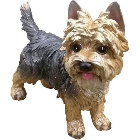 Hundeskulpturer Simuleringshund Ornamenter Hundestatue Stue Utendørs Hjemmeinnredning Hagedekorasjoner Yorkshire Terrier Skulptur