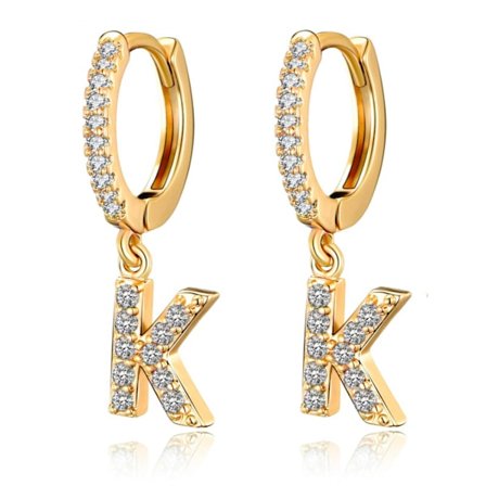 Hoopörhängen för kvinnor flickor 18K guldpläterad Dain