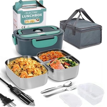 Electric lunch box - LUNAVO - TD - 1.5 L - Rapid heating - Use in car and home