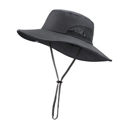 Solhat til mænd - UV-beskyttelse - Sommerhat med bred skygge - Sammenfoldelig vandrings- og fiskehat