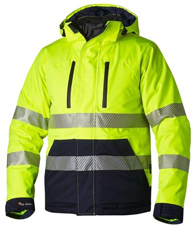 Top Swede 127 Jakke varsel, gul/marineblå Varsel, Gul/Marineblå, Klær