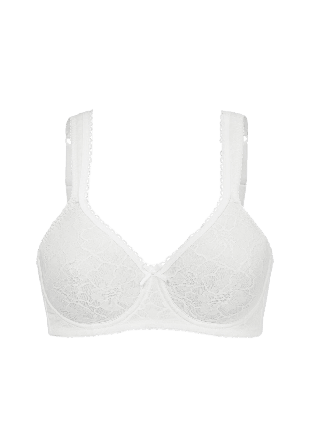 Swegmark Lace Shape Vadderad Bygel-bh Bh Dam Vit 80b