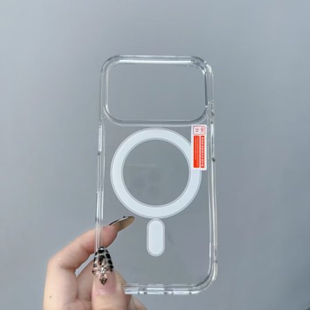 iPhone 17 Pro Max MagSafe-skal, Transparent – Tunt & Stötsäkert skydd iPhone 17 Pro MAX