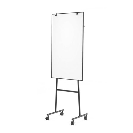 Mobile flip chart easel AMY, black