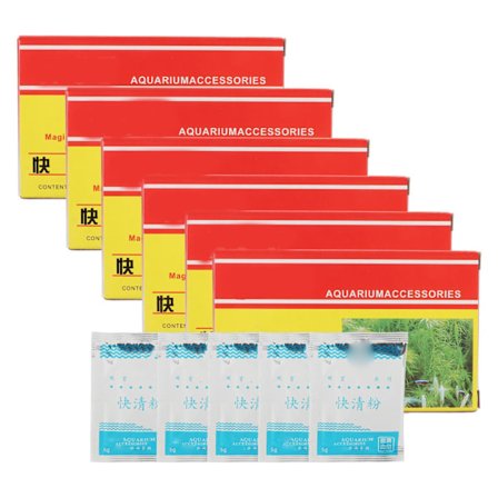 Akvarium vandrensende pulver til fjernelse af lugt, alger og mos - Akvarium vandrenser til ferskvand og saltvand