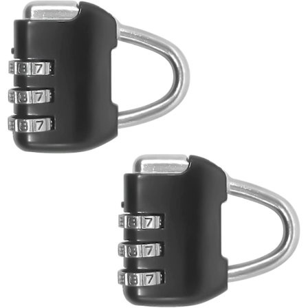 Botao 3-numeroinen yhdistelmälukitus vedenkestävä nollautettava koodi lukot matkalaukun yhdistelmälukitukset