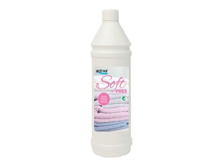 ACTIVA Sköljmedel Soft Free 1L - Lyreco - Städ och hygien - Tvättmedel och klädvård - Sköljmedel