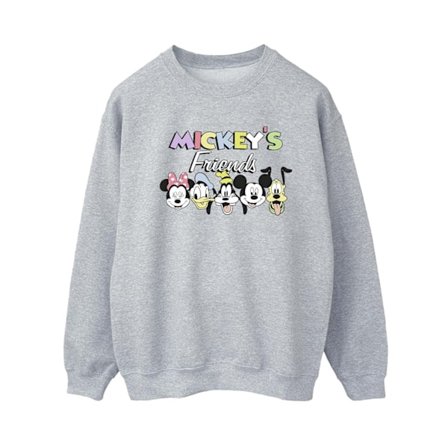 Disney Dam/Dam Mickey Mouse Och Vänner Ansikten Sweatshirt