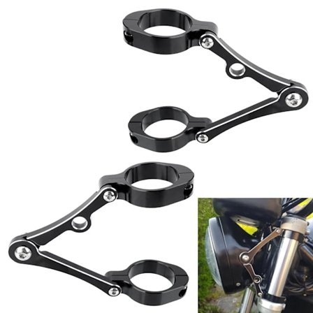 Ljusrampfästen Monteringsfäste Bar Clamp Kit Motorcykel Strålkastare Monteringsfäste Huvud 39-41mm