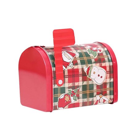 Jul Metall Brevlåda Presentpåse Barn Godisask Högtidsfest Hemdekoration -Yx