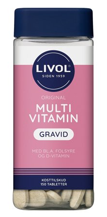 Livol Multivitamin Gravid 150 tabl., Helse & Madvarer, Vitaminer, Vitaminer Til Gravide