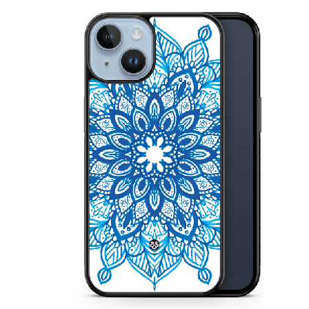 Bjornberry Skal iPhone 14 Plus - Blå Mandala