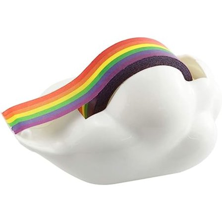 1 Pakkaus Luova Pilvi Teippi Dispenser Sateenkaari Maskiteippi Koristeellinen Piirretty Muovi Teippi Leikkausteippi Sopii Kotiin Toimistoon Kouluun 