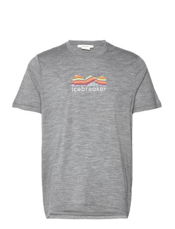 Men Tech Lite Ii Ss Tee Mountain Geology T-shirt Grå Icebreaker