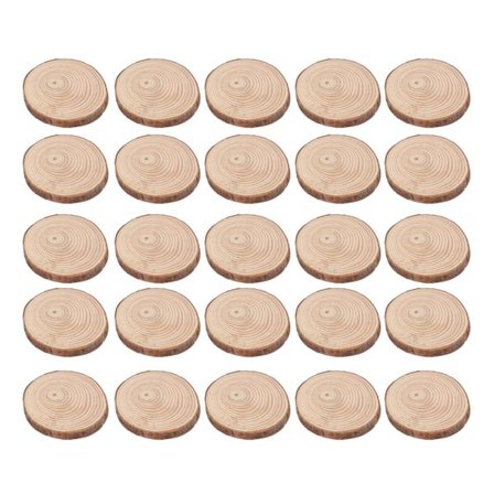 25 kpl puinen viipale mänty kuppi alusta rekvisiitta kodin sisustus koriste kotiin toimistoon M