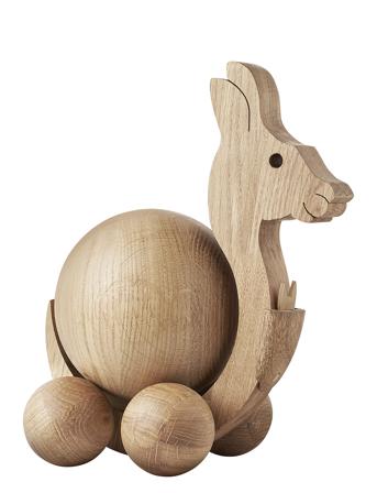 Spinning Kangaroo - Medium Home Decoration Decorative Accessories-details Wooden Figures Brown ChiCura