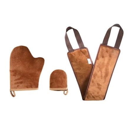 Selvbruningshandske Applikator Sæt - Selv-Applikator Sæt med Eksfolierende Handske