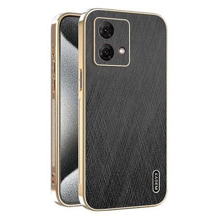 KADEM Motorola Moto G84 5G -kotelo, galvanointi, silkkikuvioitu PU+TPU-puhelimen takakuori