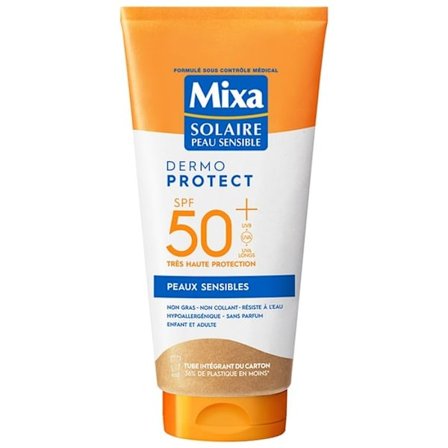 Solskenlotion - Mixa - Dermo Skydd - SPF50+ - 175ml - Känslig Hud