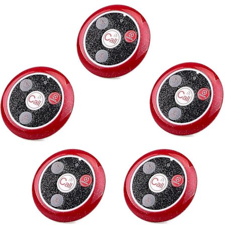 T117 Trådløs Kaldknap Sender Signal Til Modtager T114 Display Td108 Ur Eller T128 Ur I Restaurant Skab Terrasse Til Kundeservice