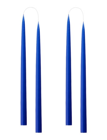 Hand Dipped Candles, 4 Pack Blue Kunstindustrien