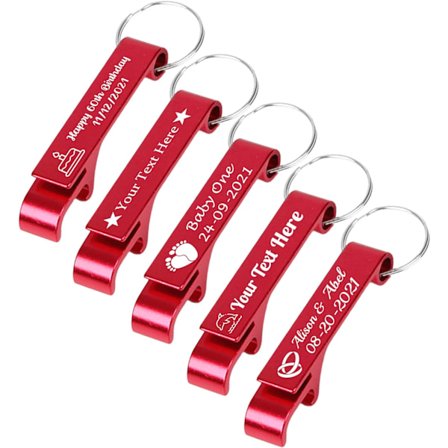 Personlig Flaskeåbner Personlig Ølåbner Nøglering