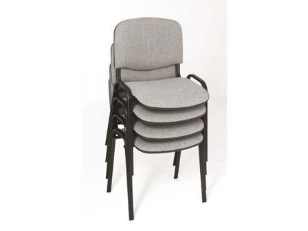 Stol Barcelona, sitthöjd 47 cm, Grå 4/fp - Lyreco - Kontorsmöbler och inredning - Stolar och sittmöbler - Konferensstolar