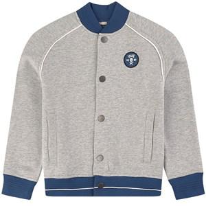 Kids - IKKS Gray Branded Varsity Jacket 10 Years - Coats and jackets - 10 years - Grey - Junge
