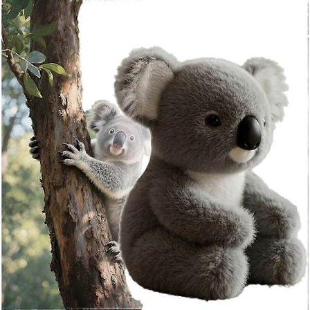 Koaly Følelsesmæssig Helbredelse On Demand, Koaly Plysdyr til Følelsesmæssig Støtte, Efterligner Naturlige Bevægelser for Realistisk Komfort, Kælent 