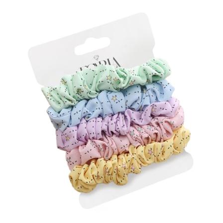 5-pack Scrunchies Hårsnoddar Hårband Håraccessoar - Flerfärgad multifärg