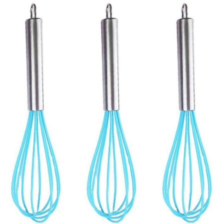 Silikoninen pallovispilä, maito- ja vispiläsekoitin, Heat Blue KLB