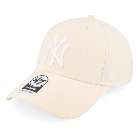 47 Brand - Beis adjustable Gorra - New York Yankees MLB Mvp Natural Adjustable @ Hatstore
