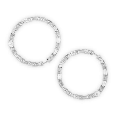 Han Kjøbenhavn HK Signature Hoops Grå, unisex Øreringe, Størrelse: ONE Size