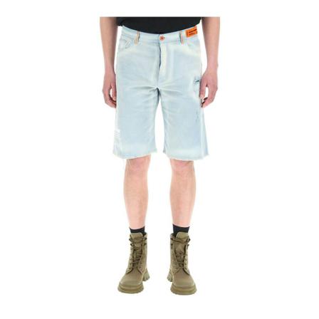 Heron Preston, hammer holder shorts Blauw, Heren, Maat:W30