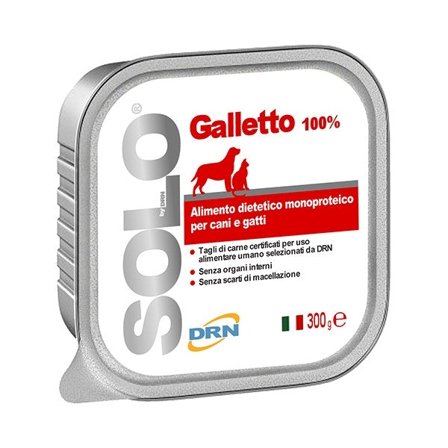 Drn Solo Galletto Alimento Dietetico Monoproteico Umido