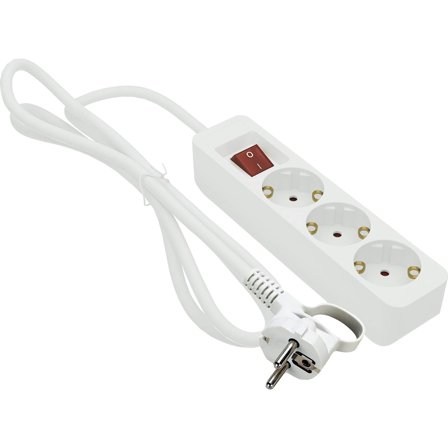 Gelia - GRENUTTAG 3-V JORD 1M VIT MEDB Hvit