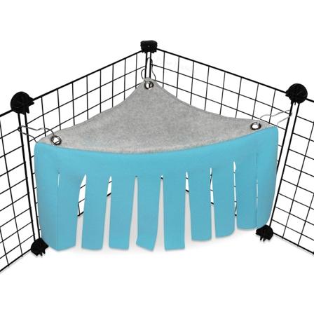 Kulmafleece-metsän piilopaikka marsuille, freteille, chinchilloille, siileille, kääpiökaniille ja muille pienille lemmikkieläimille - Tarvikkeet ja 