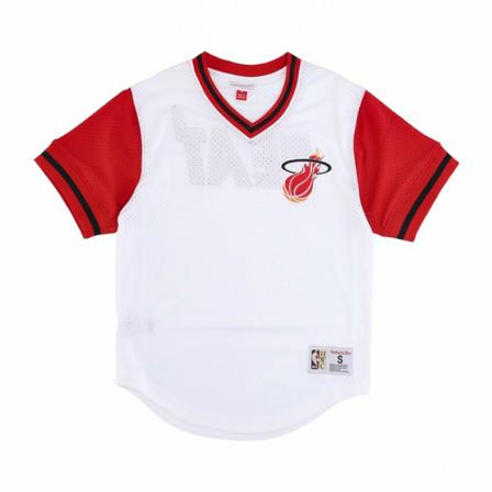 Mitchell & Ness jersey nba fashion mesh v-neck hardwood classics miahea , Wit , Heren , Maat: XS Sportshirts