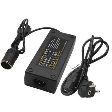 12V 15A 160W Bilkonverter, 220V til 12V Adapter Kompatibel med Hjemmebruk med EU-plugg